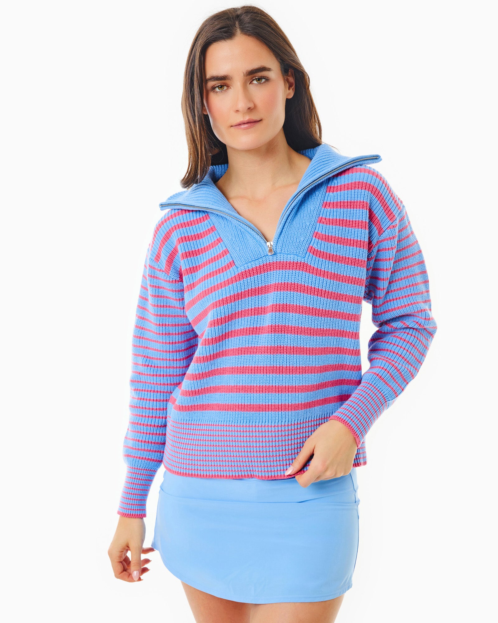 ニット・セーター No.0758 K point half KNIT ZIP-UP (6color) No.0758 K point half KNIT ZIP-UP (6color) (HOLY IN CODE