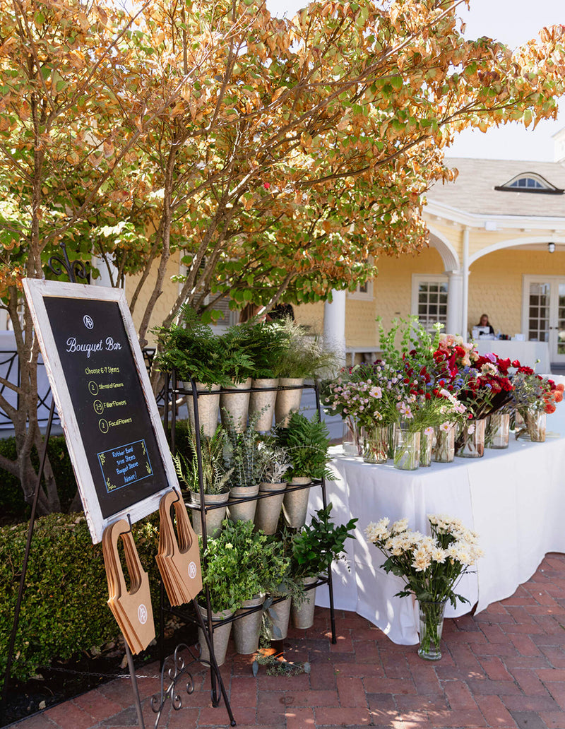 Bouquet bar at the AB 6th birthday party