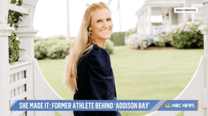 Thumbnail of Addison Bay Founder Marguerite Adzick's appearance on the Today Show.