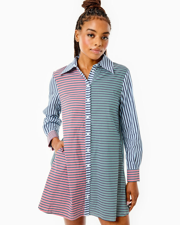 Cotton Poplin Bloom Shirt Dress Addison Bay Cotton Poplin Bloom Shirt Dress Addison Bay