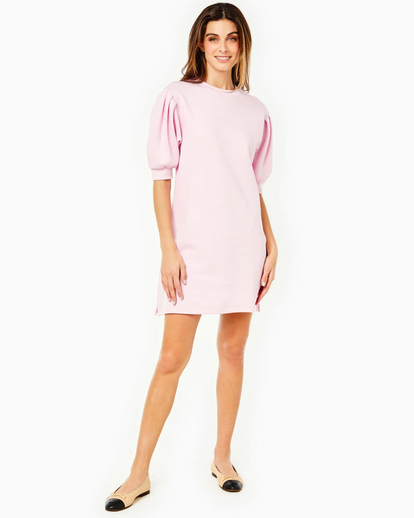 'On model product image of Soft Luxe Cedar Dress in Petal'