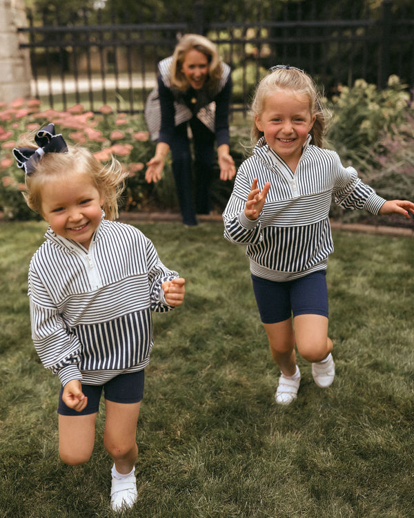 トップス mkty  35435 Everyday Terry Eddie Kids Quarter Zip x Mary Orton Sweatshirt