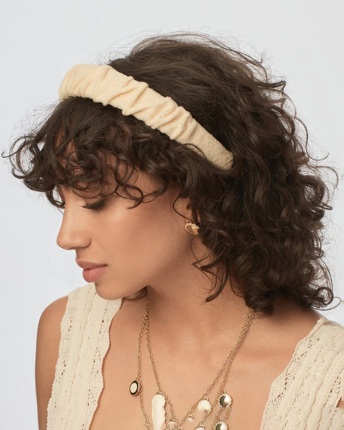 Sand Terry Cloth Kelly Headband