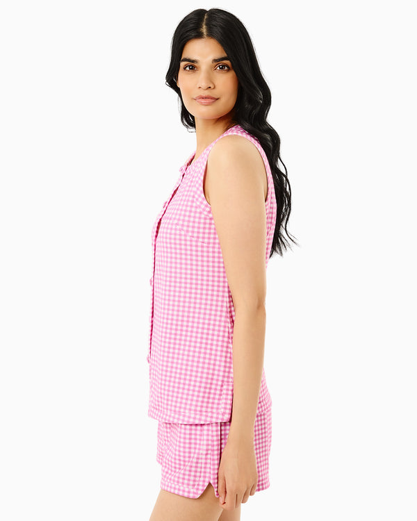 THESHISHIKUI ニットキャミ P.PINK タンクトップ Retro Pique Lennon Tunic Top – Addison Bay®