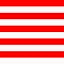 XX-Small / Poppy/Super White Stripe swatch