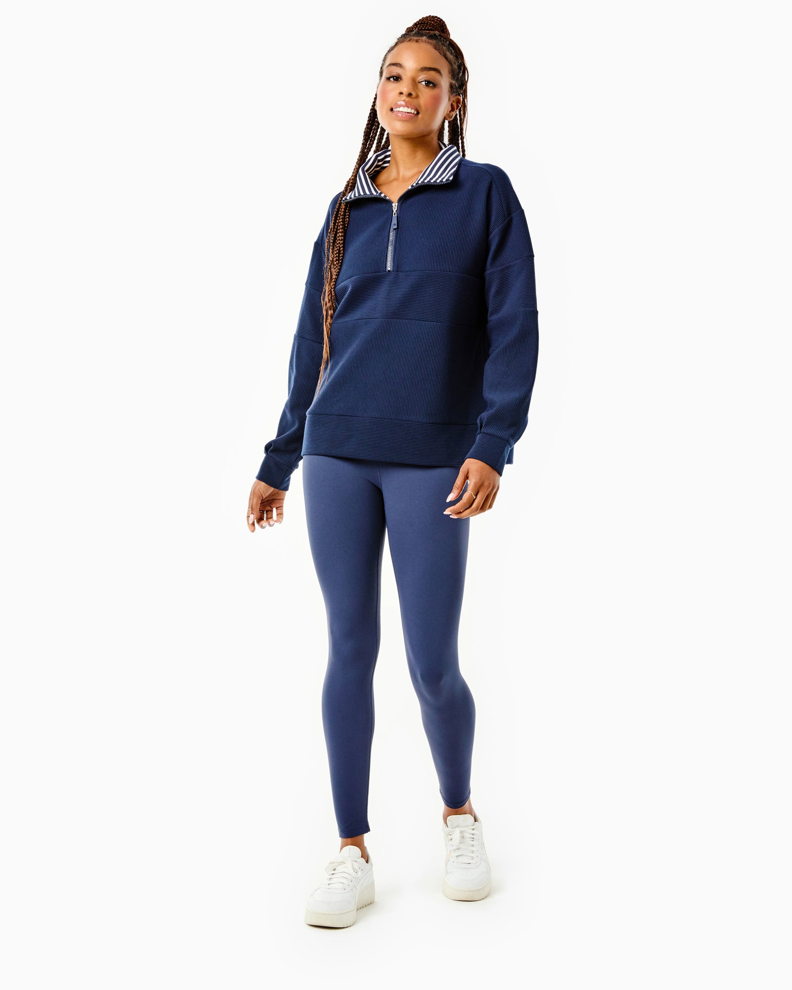 ブルゾン AVANDRESS Rib Taslan Shirring Zipup 4COL Ribbed Varsity Quarter Zip – Addison Bay®