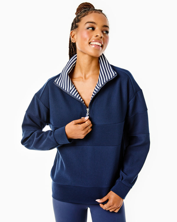 Ribbed Varsity Quarter Zip – Addison Bay®