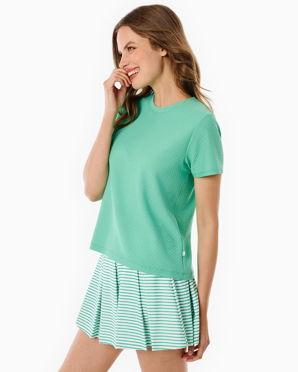 Active Mesh Walnut Short Sleeve Top – Addison Bay®
