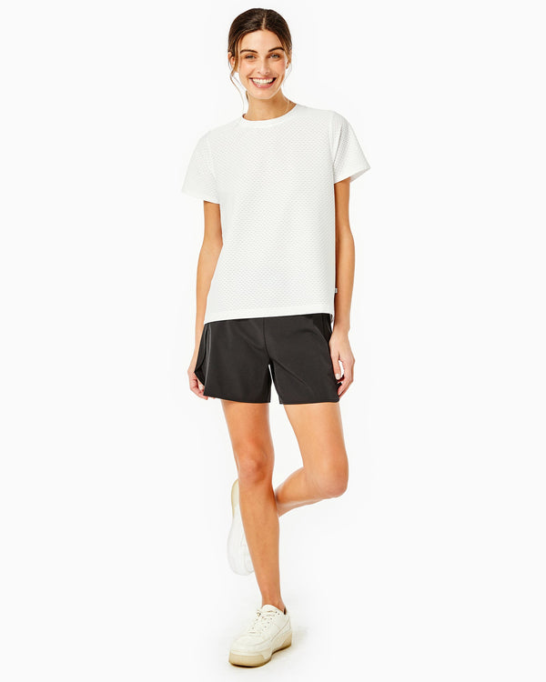 'On model product image of Sport Light Everyday Short in Black-Final Sale'