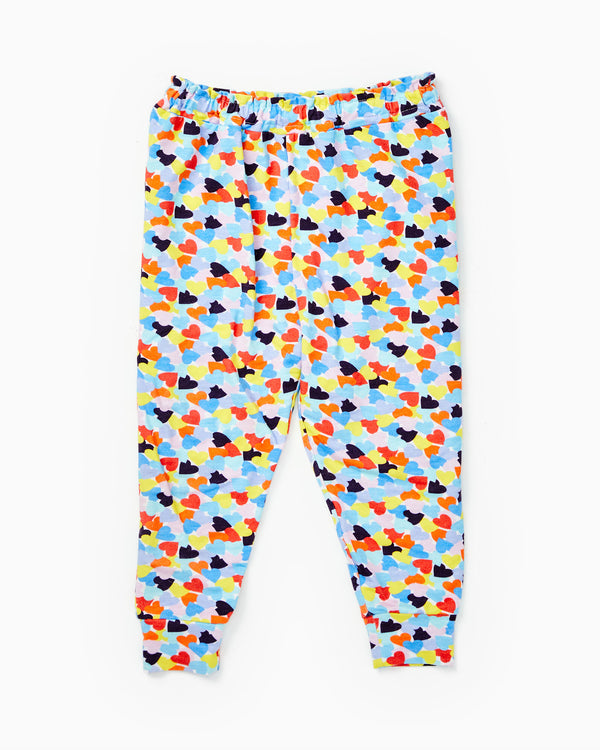 'On model product image of Kids Lovie Sweatpant in Multi-Final Sale'