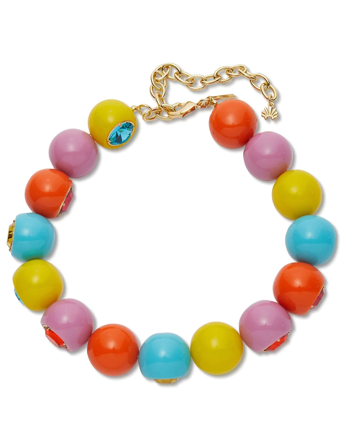 Taffy Rainbow Gumball Collar Necklace
