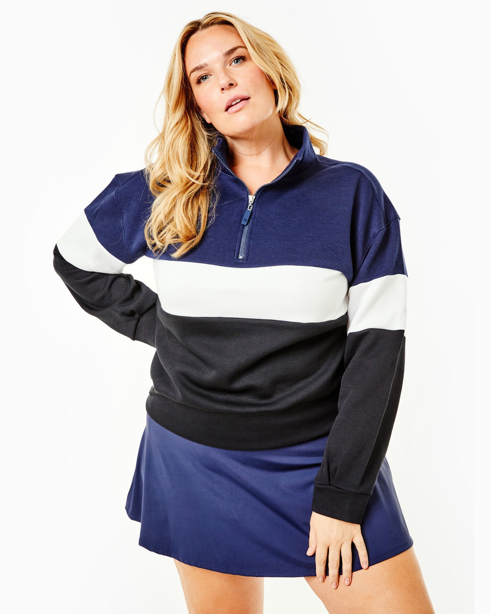 Soft Luxe Varsity Quarter Zip – Addison Bay®